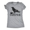 Womens Cawfee Tshirt Funny Coffee Drinking T Shirt Sarcastic Caffeine Joke