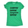 Womens Chippin Dippin Margarita Sippin Tshirt Funny Mexico Vacation Tequila Party Tee