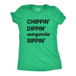 Womens Chippin Dippin Margarita Sippin Tshirt Funny Mexico Vacation Tequila Party Tee Womens Chippin Dippin Margarita Sippin Tshirt Funny Mexico Vacation Tequila Party Tee