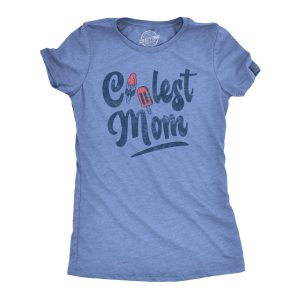 Womens Coolest Mom Tshirt Funny 4th Of July Popsicles Mothers Day Graphic Tee Womens Coolest Mom Tshirt Funny 4th Of July Popsicles Mothers Day Graphic Tee
