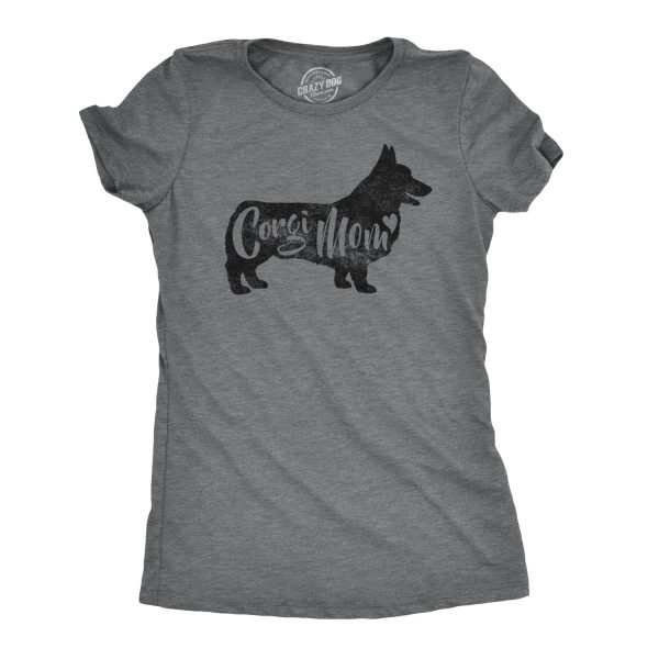 Womens Corgi Mom T Shirt Funny Dog Mama Tshirt Great Pet Lover Gift