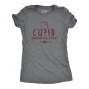 Womens Cupid Archery Academy T Shirt Funny Valentines Day Cupids Bow And Arrow Tee For Ladies