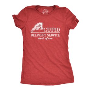 Womens Cupid Delivery Service Loads Of Love T Shirt Funny Valentines Day Logistics Joke Tee For Ladies Womens Cupid Delivery Service Loads Of Love T Shirt Funny Valentines Day Logistics Joke Tee For Ladies