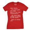 Womens Dear Santa I&rsquo;ll Buy My Own Stuff Tshirt Funny Christmas Present Tee For Ladies