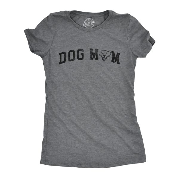 Womens Dog Mom Lab T Shirt Funny Cute Puppy Pet Labrador Retriever Lovers Tee For Ladies