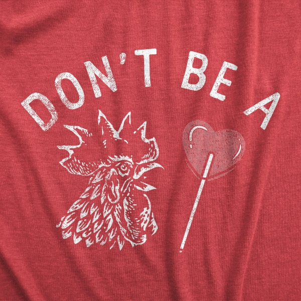 Womens Dont Be A Cock Sucker T Shirt Funny Offensive Adult Humor Rooster Lollipop Joke Tee For Ladies
