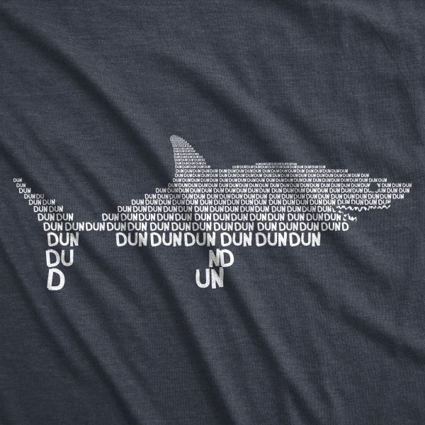 Women’s Dun Dun Dun Cool Graphic Shark T Shirt Great White Jaws Ladies Fish Tee
