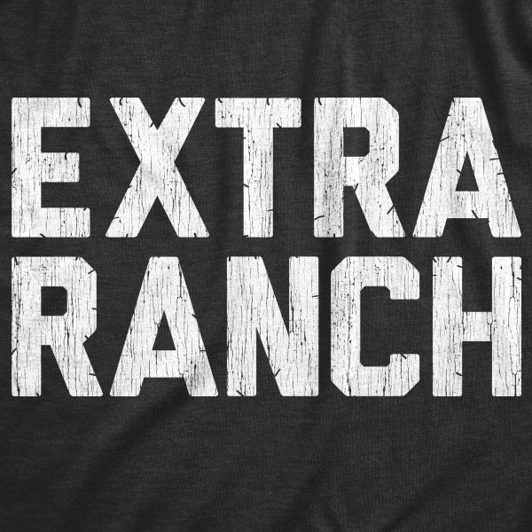 Womens Extra Ranch T Shirt Funny Dipping Sauce Buffalo Wings Dressing Lovers Tee For Ladies