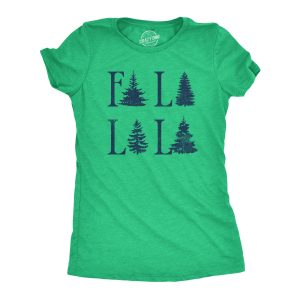 Womens Fa La La La T Shirt Funny Xmas Carol Tree Tee For Ladies Womens Fa La La La T Shirt Funny Xmas Carol Tree Tee For Ladies