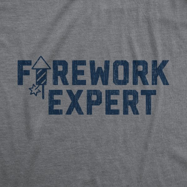 Womens Firework Expert Tshirt Funny 4th Of July Independence Day Graphic Tee