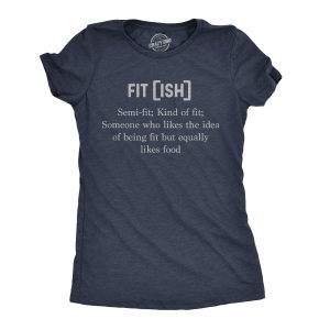 Womens Fit-Ish Definition Tshirt Funny Lazy Fitness Tee Womens Fit-Ish Definition Tshirt Funny Lazy Fitness Tee