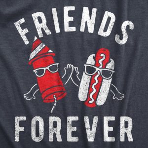 Womens Friends Forever Firecracker Hot Dog T Shirt Funny Fourth Of July Party Cookout Fireworks Tee For Ladies 2