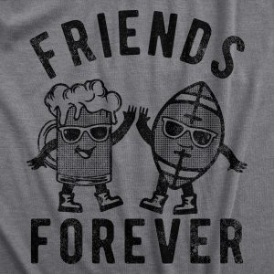 Womens Friends Forever Football Beer T Shirt Funny Tailgate Drinking Tee For Ladies 2