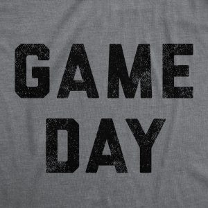 Womens Game Day Tshirt Funny Football Sunday Big Game Sports Graphic Tee
