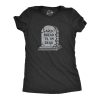 Womens Garlic Bread Till Im Dead T Shirt Funny Gravestone Joke Tee For Ladies
