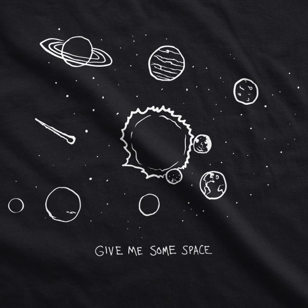 Womens Give Me Some Space Tshirt Funny Planet Science Solar System Stars Tee