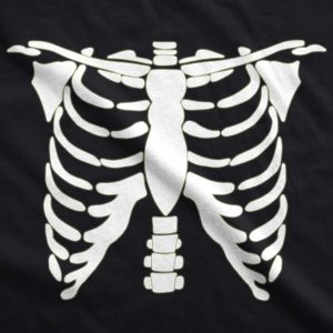 Womens Glowing Skeleton Tshirt Rib Cage Cool Halloween Glow In The Dark Tee 1 Womens Glowing Skeleton Tshirt Rib Cage Cool Halloween Glow In The Dark Tee 2