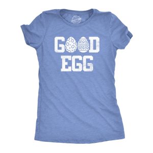 Womens Good Egg T Shirt Funny Easter Sunday Painted Eggs Tee For Ladies 1