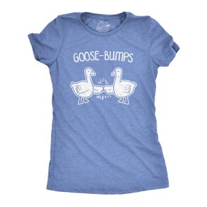 Womens Goose Bumps Tshirt Funny Knuckles Bird Fist Bump Graphic Novelty Tee Womens Goose Bumps Tshirt Funny Knuckles Bird Fist Bump Graphic Novelty Tee