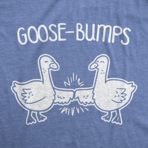 Womens Goose Bumps Tshirt Funny Knuckles Bird Fist Bump Graphic Novelty Tee