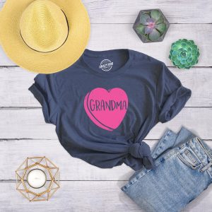 Womens Grandma Candy Heart Funny Family Relationship Valentines Day T shirt 2 Womens Grandma Candy Heart Funny Family Relationship Valentines Day T shirt 3