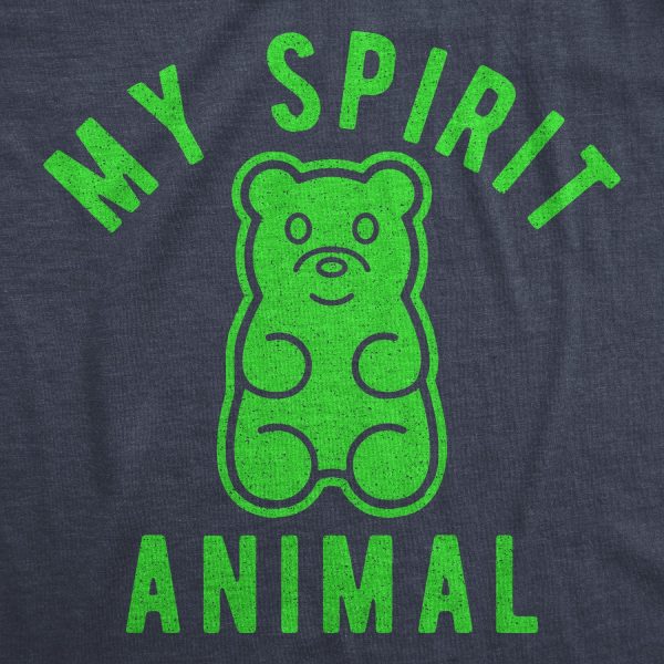 Womens Gummy Bear My Spirit Animal Tshirt Funny Candy Lover Graphic Novelty Tee