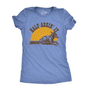 Womens Half Assin It T Shirt Funny Donkey Low Effort Joke Tee For Ladies Womens Half Assin It T Shirt Funny Donkey Low Effort Joke Tee For Ladies