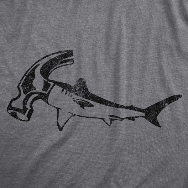 Womens Hammer Head Shark T Shirt Funny Shark Week Tool Joke Tee For Ladies