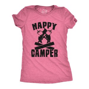 Womens Happy Camper Shirt Funny Camping Hiking Cool Vintage Graphic Tees Retro 4 Womens Happy Camper Shirt Funny Camping Hiking Cool Vintage Graphic Tees Retro 5