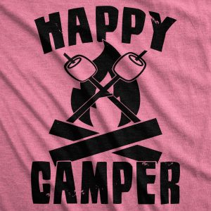 Womens Happy Camper Shirt Funny Camping Hiking Cool Vintage Graphic Tees Retro 5 Womens Happy Camper Shirt Funny Camping Hiking Cool Vintage Graphic Tees Retro 6