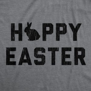 Womens Happy Easter T shirt Funny Bunny Graphic Cool Tee For Egg Basket Hunt