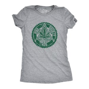 Womens High Society T Shirt Funny 420 Weed Leaf Pot Club Tee For Ladies Womens High Society T Shirt Funny 420 Weed Leaf Pot Club Tee For Ladies