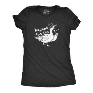 Womens Honkus Ponkus T Shirt Funny Halloween Lovers Goose Witch Joke Tee For Ladies 1