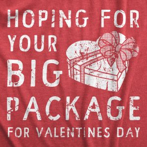 Womens Hoping For Your Big Package For Valinetines Day T Shirt Funny Sex Joke Tee For Ladies 1 Womens Hoping For Your Big Package For Valinetines Day T Shirt Funny Sex Joke Tee For Ladies 2