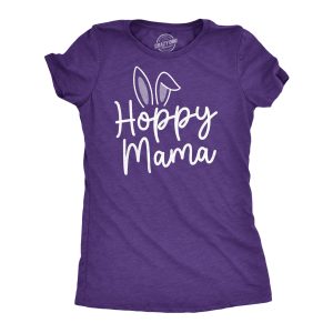 Womens Hoppy Momma Tshirt Cute Easter Sunday Cute Bunny Ears Tee For Mom Womens Hoppy Momma Tshirt Cute Easter Sunday Cute Bunny Ears Tee For Mom