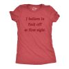 Womens I Believe In Fuck Off At First Sight Tshirt Funny Sarcsastic Graphic Novelty Tee