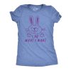 Womens I Do What I Want Tshirt Funny Easter Bunny Middle Finger Holiday Tee