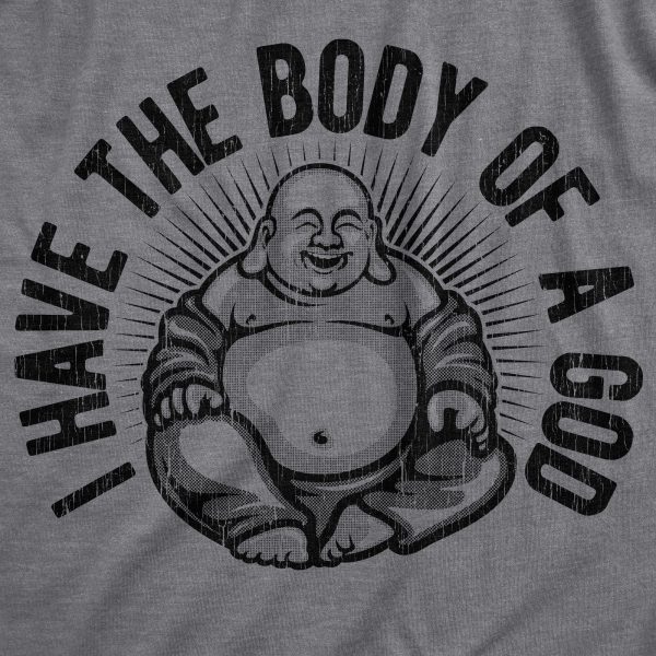 Womens I Have The Body Of A God T Shirt Funny Chubby Buddha Tee For Ladies