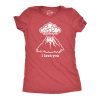 Womens I Lava You Tshirt Funny Love Volcano Graphic Novelty Tee For Ladies