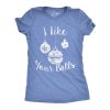 Womens I Like Your Balls Tshirt Funny Christmas Ornament Tee