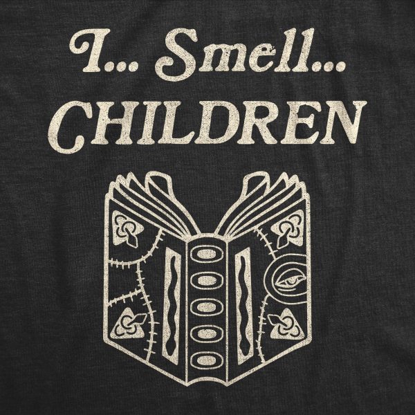 Womens I Smell Children Tshirt Funny Magic Halloween Spooky Graphic Novelty Tee