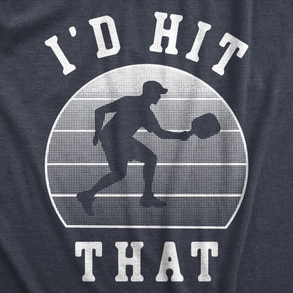 Womens Id Hit That T Shirt Funny Sarcastic Pickleball Paddle Joke Tee For Ladies