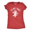 Womens Id Hit That T Shirt Funny Sarcastic Valentines Day Cupid Graphic Novelty Tee