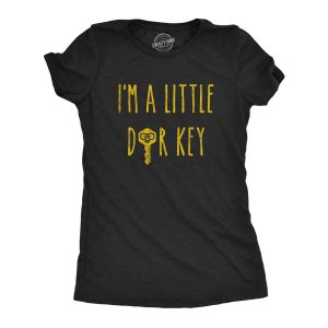 Womens Im A Little Door Key T shirt Funny Dorky Humor Nerdy Graphic Novelty Tee Womens Im A Little Door Key T shirt Funny Dorky Humor Nerdy Graphic Novelty Tee