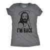 Womens I’m Back Funny Jesus Easter Sunday Hilarious Faith Christian T Shirt
