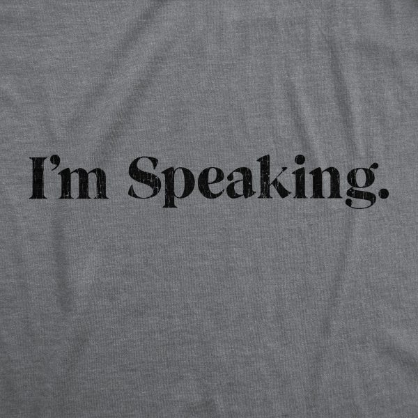 Womens I’m Speaking Tshirt Funny Kamala Harris VP Vice President Debate Vote Graphic Tee