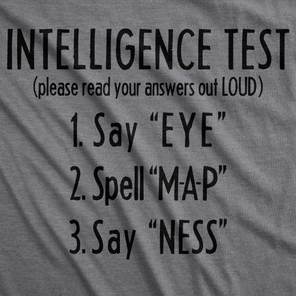 Womens Intelligence Test Eye MAP NESS Tshirt Funny Secret Message Novelty Humor Tee