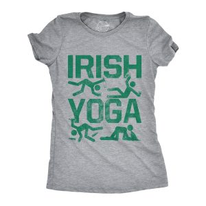 Womens Irish Yoga T Shirt Funny Saint Patricks Day Drinking Tee St Patty Graphic Womens Irish Yoga T Shirt Funny Saint Patricks Day Drinking Tee St Patty Graphic