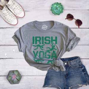 Womens Irish Yoga T Shirt Funny Saint Patricks Day Drinking Tee St Patty Graphic 2 Womens Irish Yoga T Shirt Funny Saint Patricks Day Drinking Tee St Patty Graphic 3