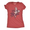 Womens Just Here To Bang Tshirt Funny Firework pin up Model USA Graphic Tee
